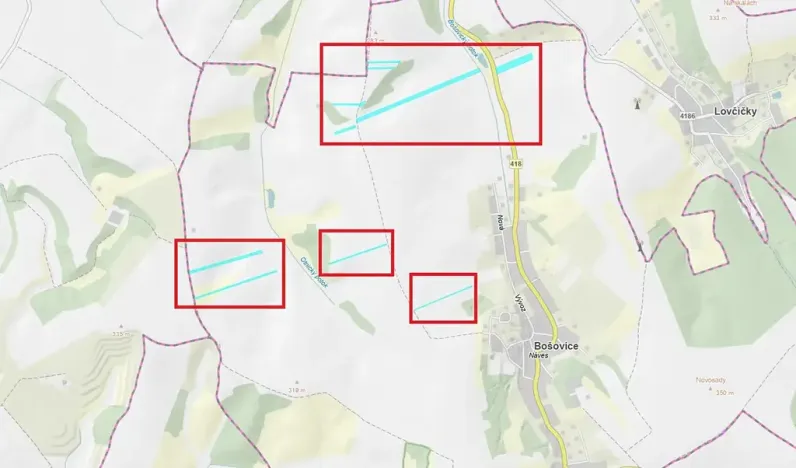 Prodej pole, Bošovice, 55978 m2