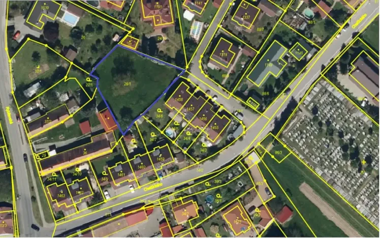 Prodej pozemku pro bydlení, Pardubice, 1188 m2