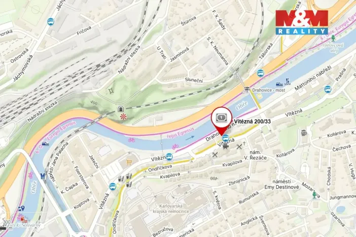 Pronájem bytu 2+1, Karlovy Vary - Drahovice, Vítězná, 69 m2