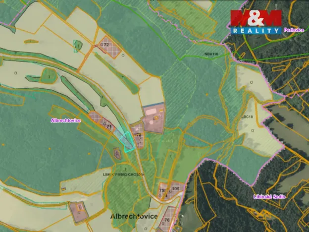 Prodej pozemku pro bydlení, Záblatí - Albrechtovice, 2524 m2