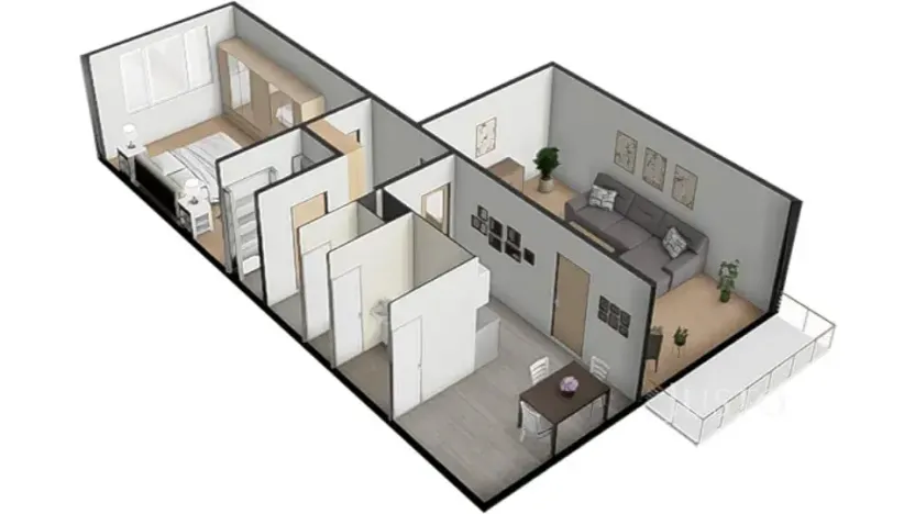 Prodej bytu 2+1, Písek, třída Přátelství, 60 m2