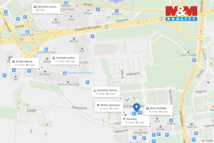 Pronájem bytu 2+kk, Praha - Stodůlky, Svitákova, 53 m2