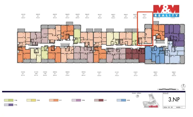 Prodej bytu 2+1, Praha, Svitákova, 56 m2
