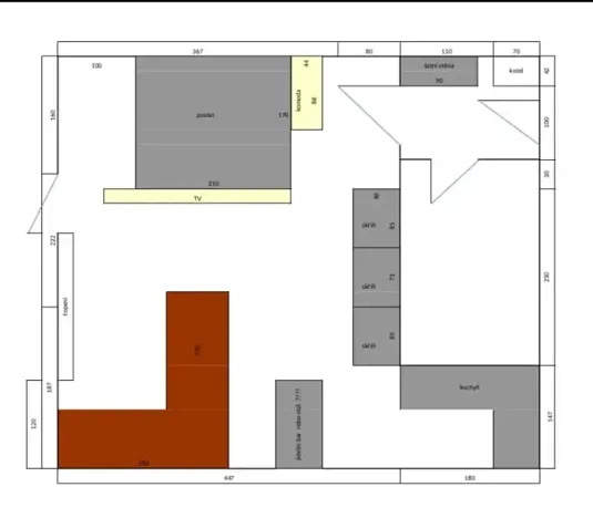 Pronájem bytu 1+kk, Bílovice nad Svitavou, Šebelova, 35 m2