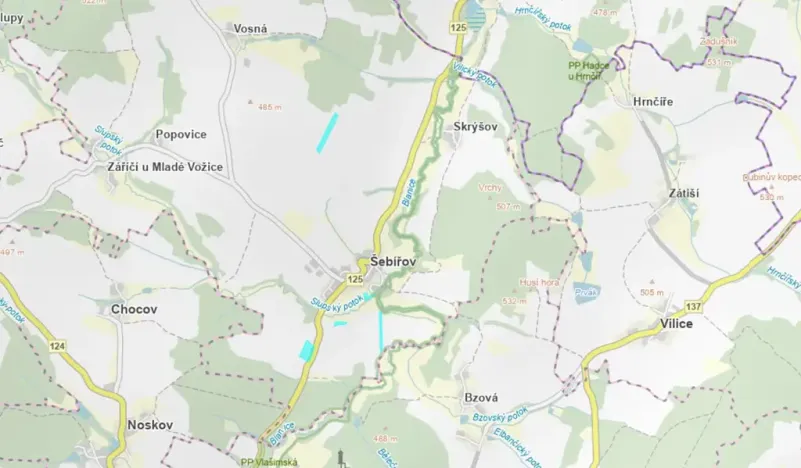 Prodej pole, Šebířov, 44451 m2