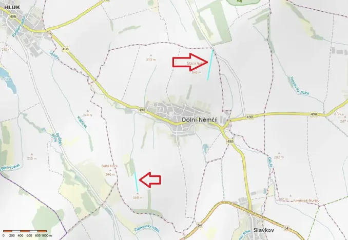 Prodej pole, Dolní Němčí, 18611 m2