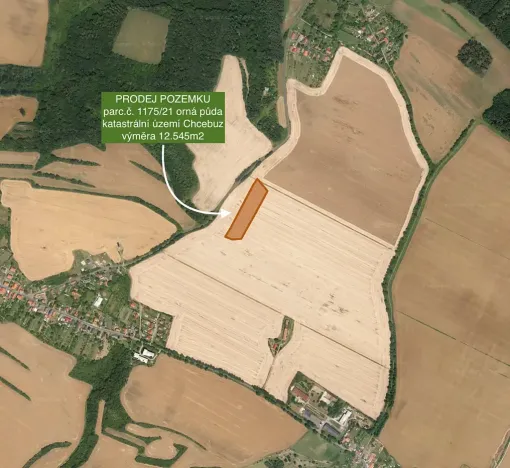 Prodej pole, Štětí, 12545 m2