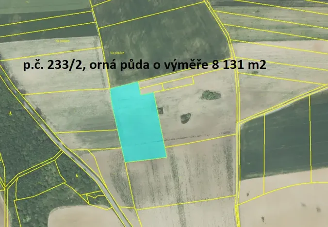 Prodej pole, Vysoký Újezd, 16023 m2