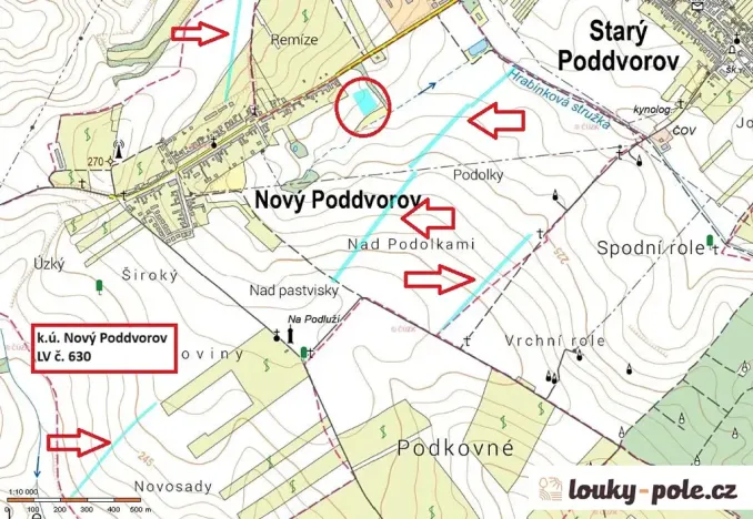 Prodej pole, Nový Poddvorov, 38379 m2