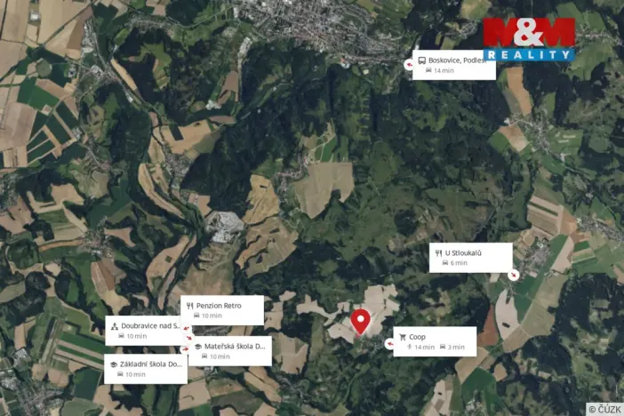 Prodej pozemku pro bydlení, Kuničky, 3870 m2