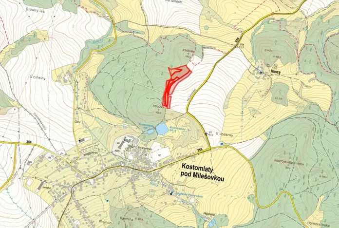 Prodej pole, Kostomlaty pod Milešovkou, 28333 m2
