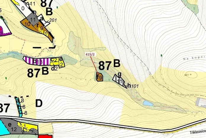 Dražba lesa, Psárov, 1251 m2