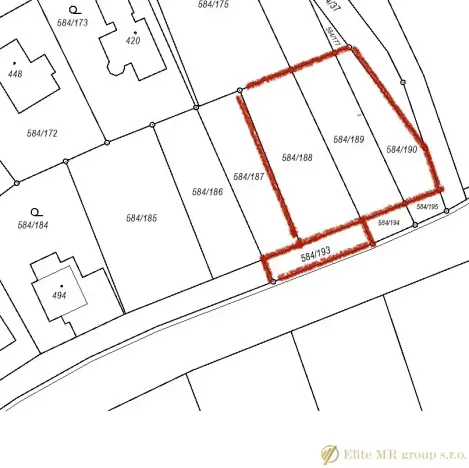 Prodej pozemku pro bydlení, Pátek, 1183 m2