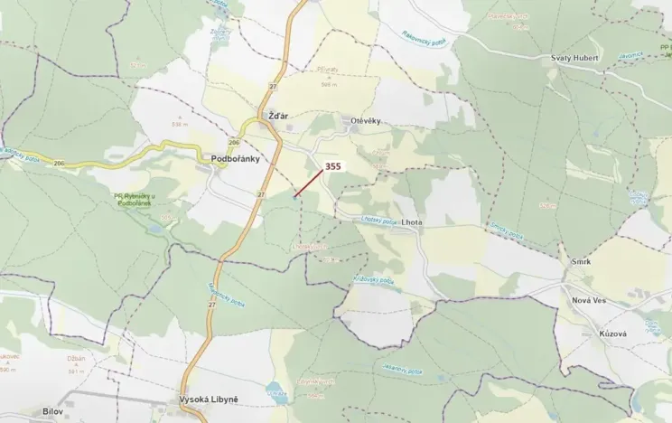 Dražba lesa, Jesenice, 1924 m2