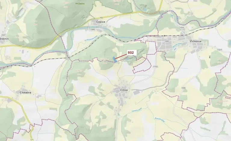 Dražba lesa, Rabí, 7006 m2