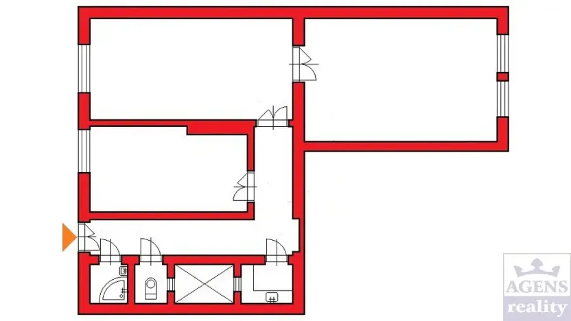 Pronájem kanceláře, Praha - Nové Město, Fügnerovo náměstí, 85 m2