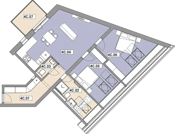 Prodej bytu 2+kk, Praha - Zbraslav, Elišky Přemyslovny, 79 m2