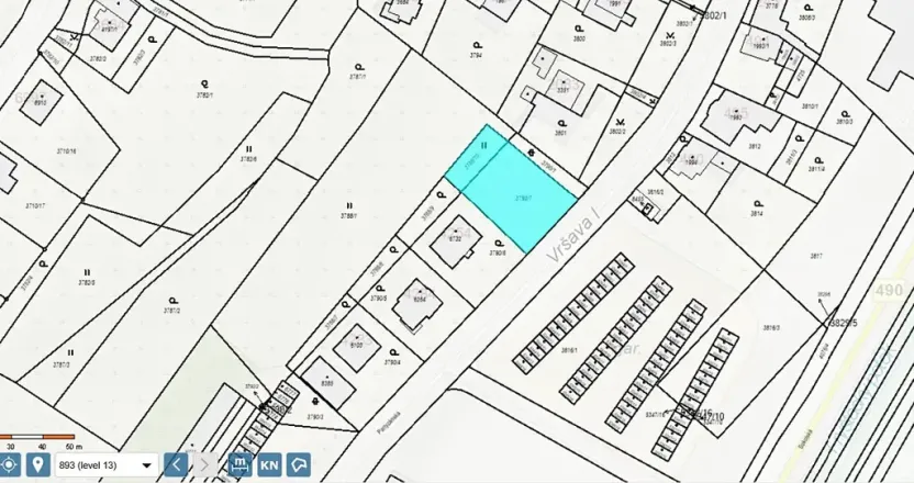 Prodej pozemku pro bydlení, Zlín, Vršava I, 839 m2
