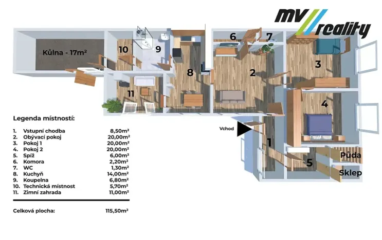 Prodej rodinného domu, Velké Přítočno, 115 m2