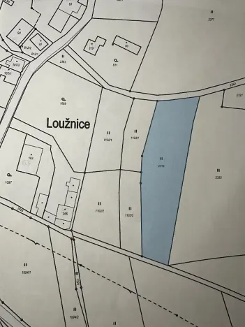Prodej louky, Loužnice, 3786 m2