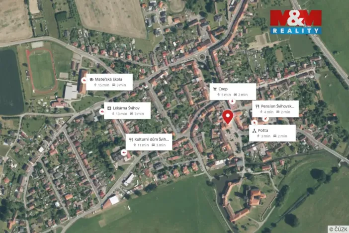 Pronájem bytu 1+kk, Švihov, Čsl. legií, 40 m2