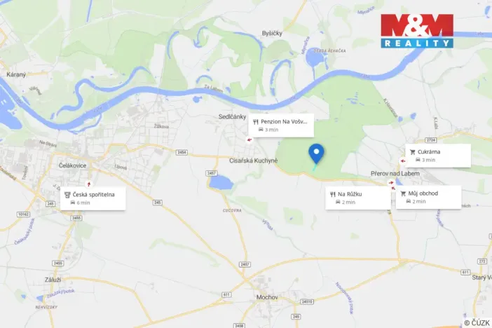 Prodej lesa, Přerov nad Labem, 70048 m2