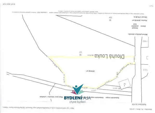 Prodej pozemku pro bydlení, Osek, 2000 m2