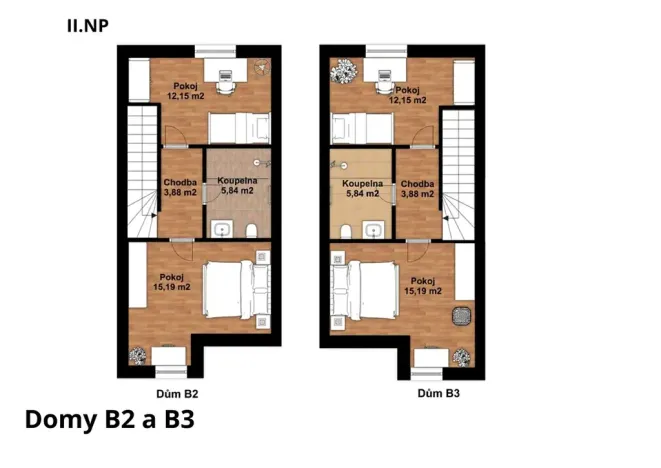 Prodej rodinného domu, České Budějovice, 75 m2