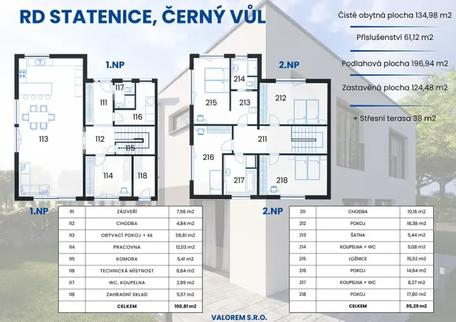 Prodej rodinného domu, Statenice, 194 m2
