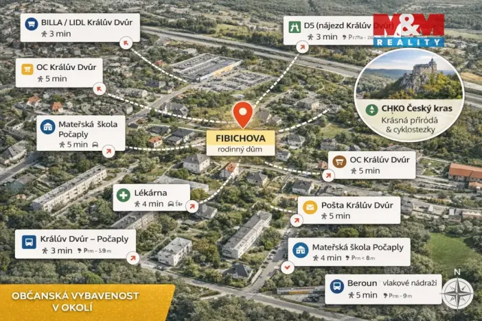 Prodej bytu 4+kk, Králův Dvůr, 97 m2