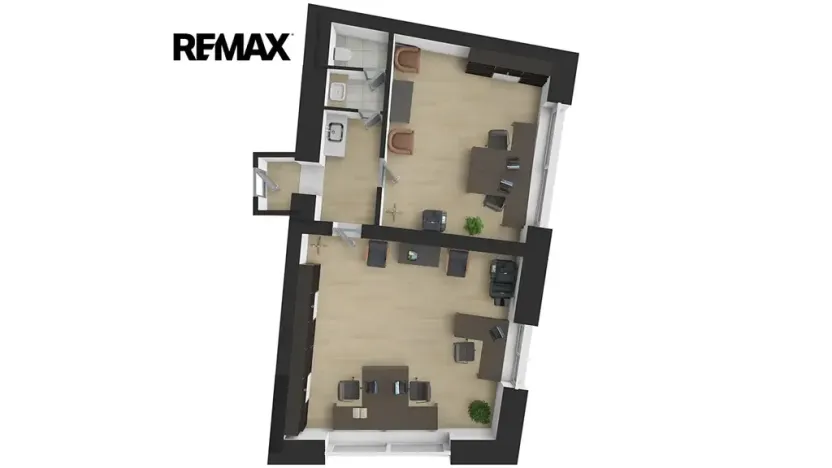 Pronájem kanceláře, Plzeň, Škroupova, 51 m2