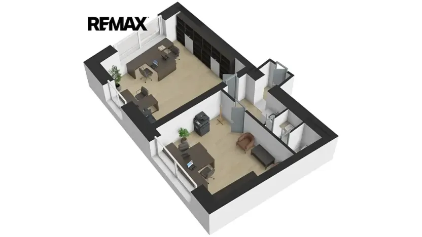 Pronájem kanceláře, Plzeň, Škroupova, 51 m2