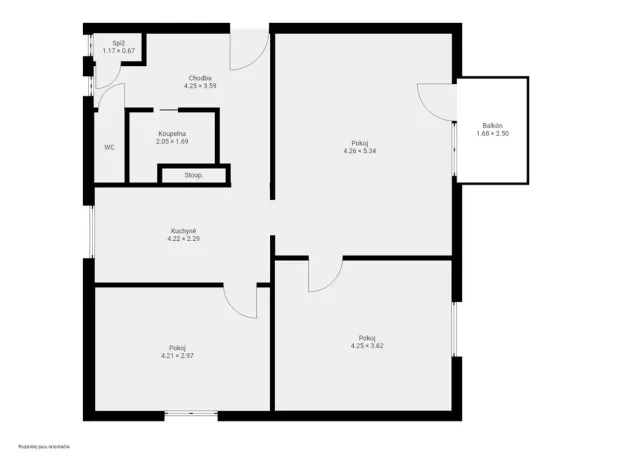 Pronájem bytu 3+1, Pardubice - Zelené Předměstí, Jiránkova, 70 m2