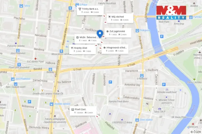 Prodej bytu 2+1, Plzeň - Jižní Předměstí, Jagellonská, 65 m2