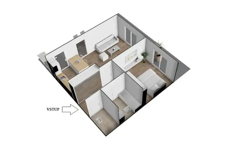 Pronájem bytu 2+kk, Brno - Královo Pole, Kollárova, 85 m2