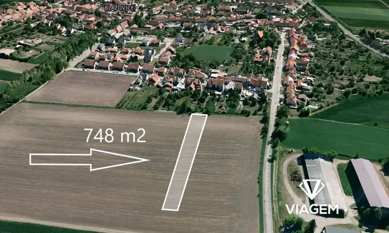 Prodej podílu pole, Blažovice, 747 m2