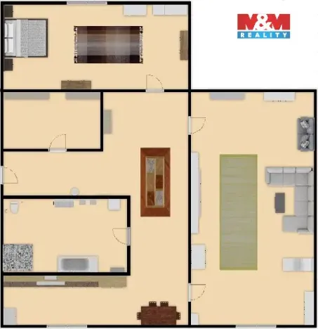 Prodej bytu 2+1, Jirkov, Studentská, 61 m2