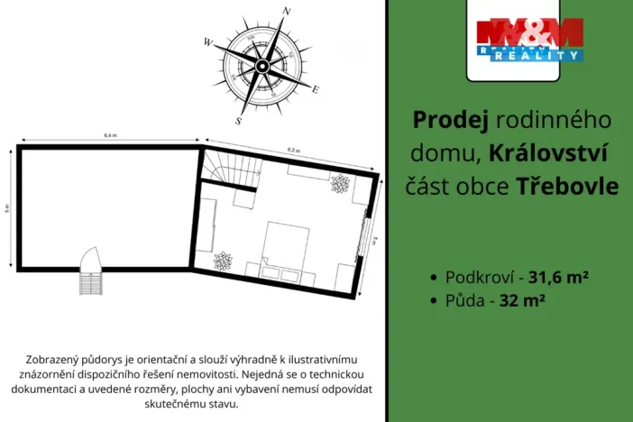 Prodej rodinného domu, Třebovle - Království, 51 m2