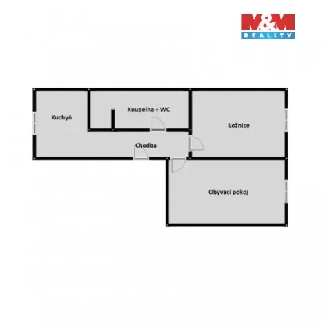 Pronájem bytu 2+1, Dolní Žandov, 63 m2