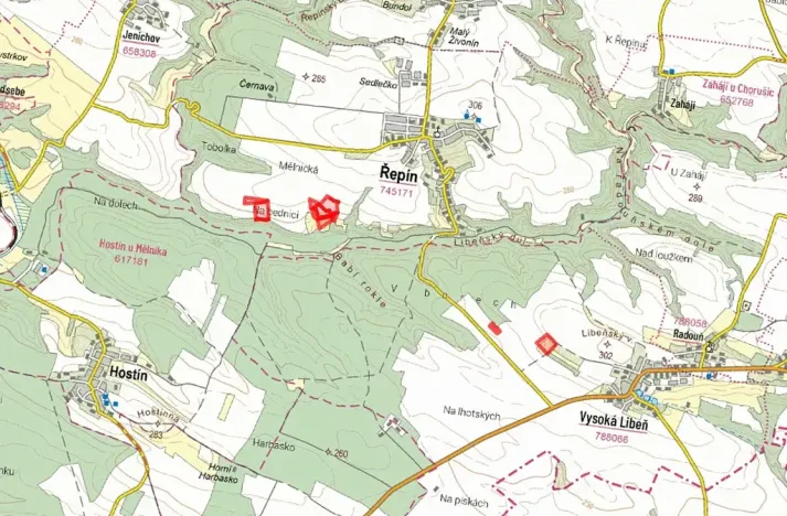 Prodej pole, Řepín, 121842 m2