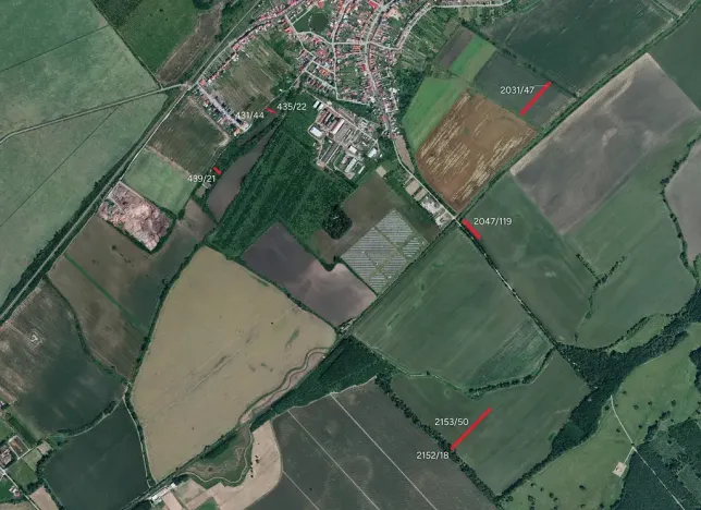 Prodej pole, Mikulčice, 14078 m2