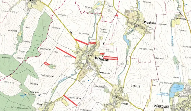 Prodej pole, Pačlavice, 63118 m2