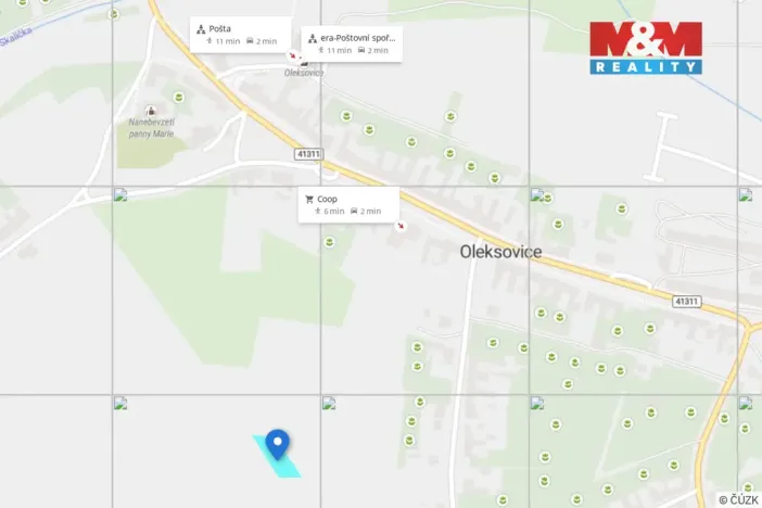 Prodej pozemku, Oleksovice, 842 m2