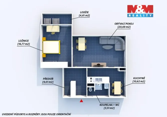 Prodej bytu 2+1, Plzeň, Lábkova, 61 m2