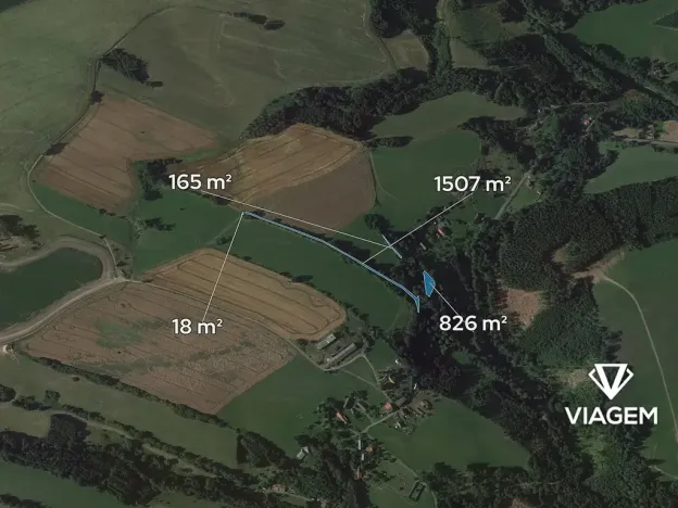 Prodej podílu zahrady, Stružinec, 1257 m2