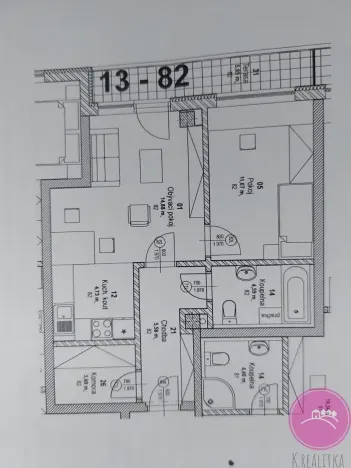 Prodej bytu 2+kk, Olomouc, Okružní, 50 m2