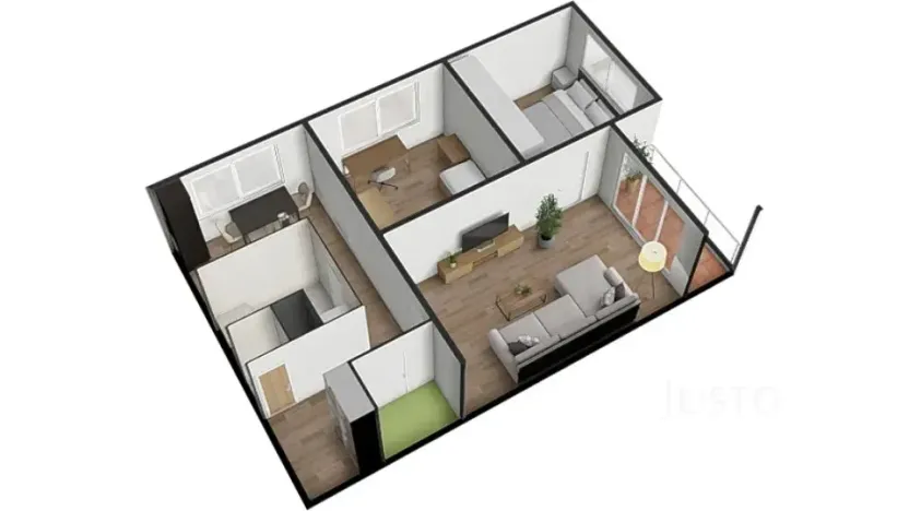 Prodej bytu 3+1, Bavorov, Na Sídlišti, 70 m2