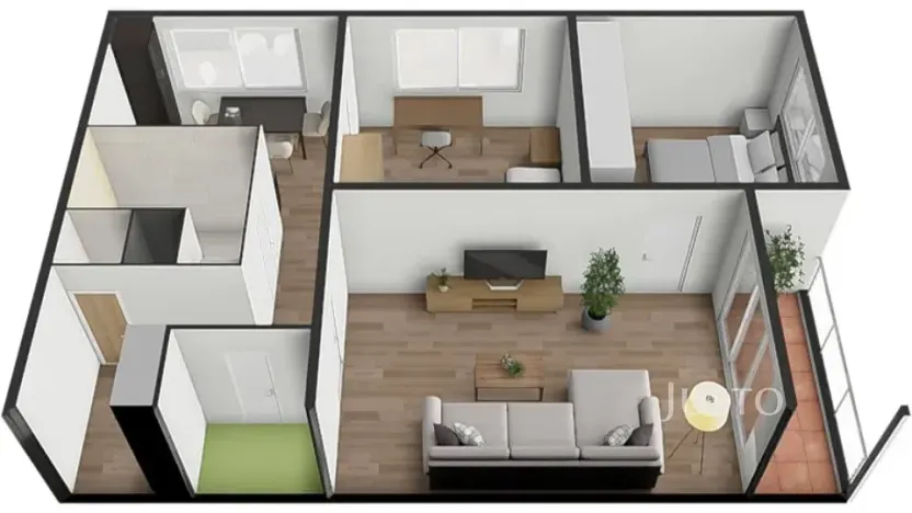 Prodej bytu 3+1, Bavorov, Na Sídlišti, 70 m2