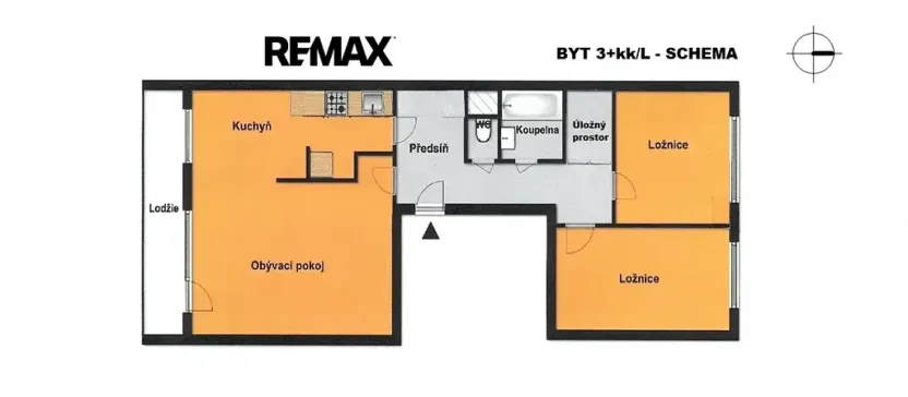 Pronájem bytu 3+kk, Praha - Stodůlky, Amforová, 70 m2