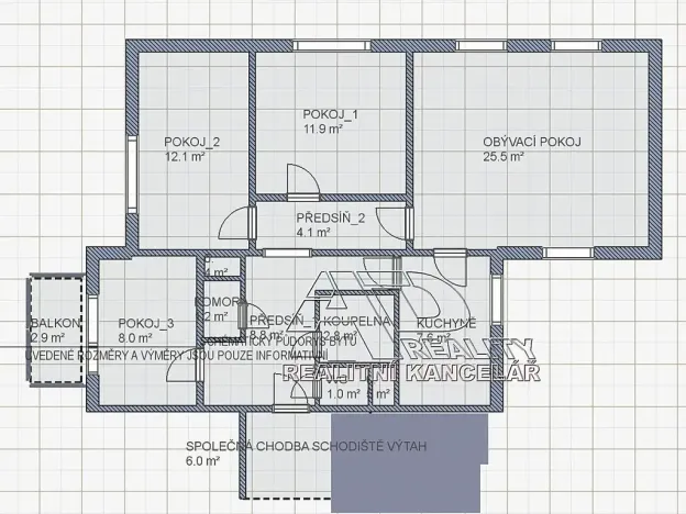 Prodej bytu 4+1, České Budějovice, Netolická, 85 m2